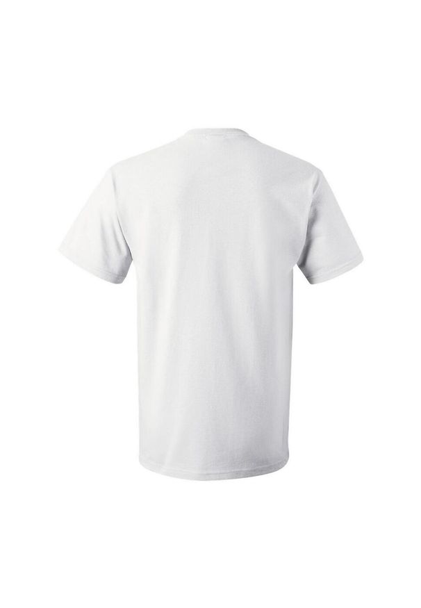 FRUIT OF THE LOOM - Ciężka Bawełniana Koszulka Unisex Dla Dorosłych. Kolor: biały. Materiał: bawełna