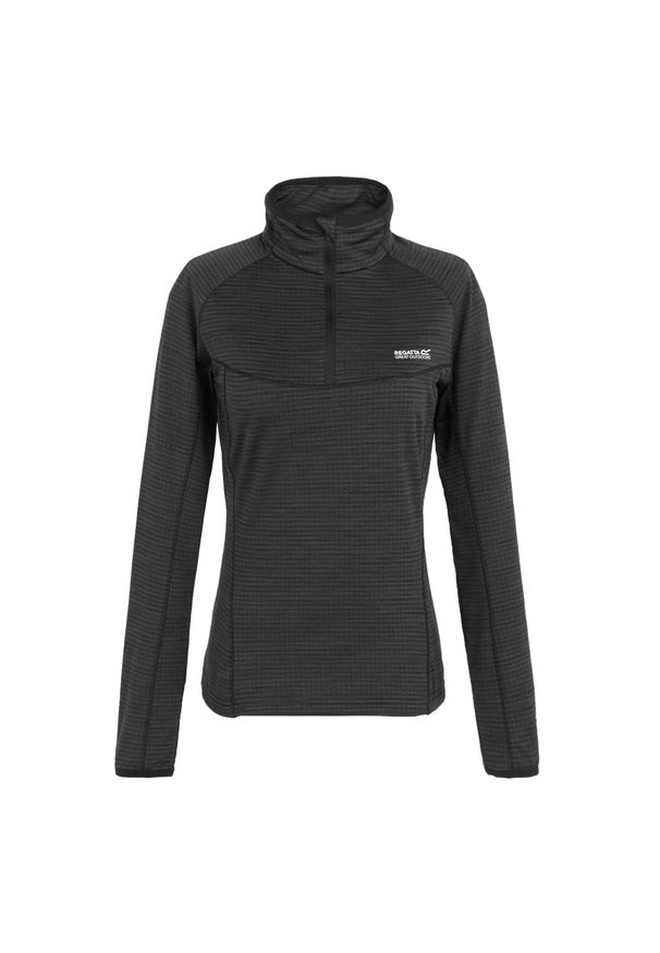 Regatta - Polarowy Top Damski Suwak Do Połowy Yonder II. Kolor: czarny. Materiał: polar. Styl: sportowy. Sport: turystyka piesza