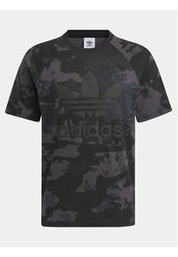 Adidas - adidas T-Shirt Camo IS2892 Czarny Regular Fit. Kolor: czarny. Materiał: bawełna #5