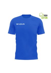 Koszulka bawełniana Givova 2XL - świeży królewski niebieski. Kolor: niebieski. Materiał: bawełna. Sport: piłka nożna