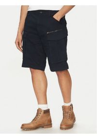 G-Star RAW - G-Star Raw Szorty materiałowe Rovic Zip D08566-5126 990 Czarny Relaxed Fit. Kolor: czarny. Materiał: bawełna