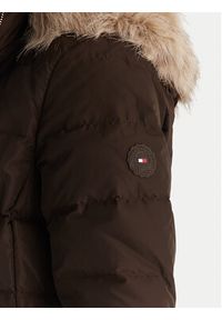 TOMMY HILFIGER - Tommy Hilfiger Kurtka puchowa WW0WW47540 Brązowy Slim Fit. Kolor: brązowy. Materiał: syntetyk #4