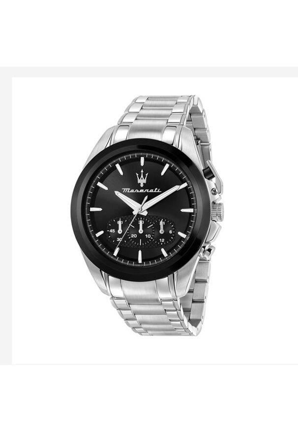 Maserati Zegarek Traguardo Chronograph R8873612066 Srebrny. Kolor: srebrny