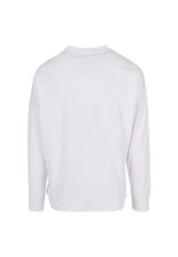 BUILD YOUR BRAND - T-shirt Unisex Dla Dorosłych Oversized Z Długim Rękawem. Kolor: biały. Długość rękawa: długi rękaw. Długość: długie