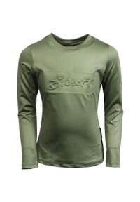 HARRYS HORSE - Dziewczęca koszulka do jazdy konnej Harry's Horse Stout!. Kolor: zielony. Długość rękawa: długi rękaw. Styl: młodzieżowy #1