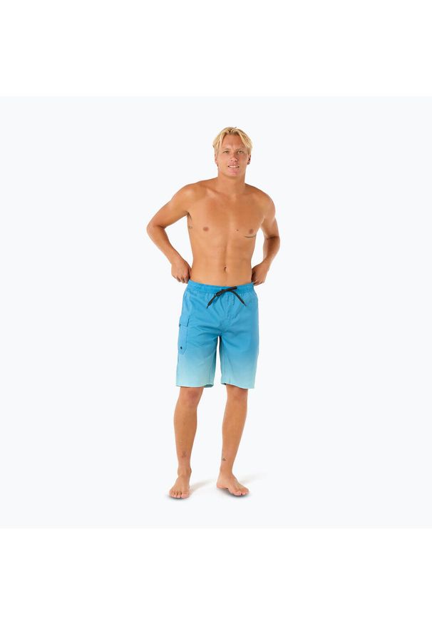 RIPCURL - Szorty kąpielowe męskie Rip Curl Shock Easy Fit Boardshort. Kolor: niebieski