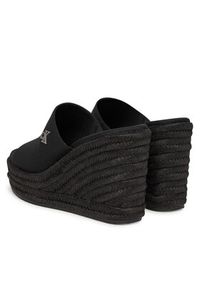 Calvin Klein Jeans Espadryle Wedge Rope Slide Mg YW0YW01699 Czarny. Kolor: czarny. Materiał: materiał #6