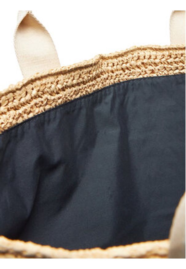 TOMMY HILFIGER - Tommy Hilfiger Torebka Th Spring Logo Tote AW0AW17196 Beżowy. Kolor: beżowy