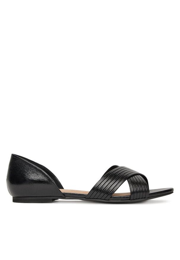 Clara Barson Baleriny WS24038-03 Czarny. Kolor: czarny. Materiał: skóra