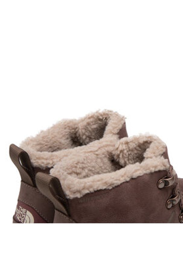 The North Face Śniegowce Sierra Mid Lace Wp NF0A4T3X7T71 Brązowy. Kolor: brązowy. Materiał: nubuk, skóra