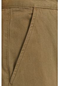 Dr. Denim Spodnie damskie kolor zielony proste high waist. Okazja: na co dzień. Stan: podwyższony. Kolor: zielony. Materiał: denim. Styl: casual #2