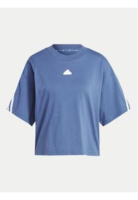 Adidas - adidas T-Shirt Future Icons 3-Stripes IS3618 Niebieski Loose Fit. Kolor: niebieski. Materiał: bawełna #3