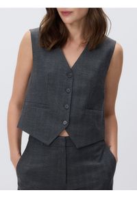 Reserved - Garniturowa kamizelka z wiskozą - wielobarwny. Materiał: wiskoza