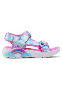 skechers - Skechers Sandały Summer Sky 302975L/BLU Niebieski. Kolor: niebieski. Materiał: materiał #4