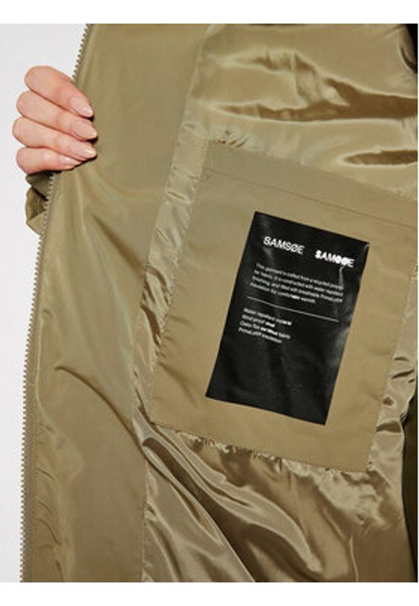Samsoe & Samsoe - Samsøe Samsøe Kurtka zimowa Sera F20400242 Zielony Oversize. Kolor: zielony. Materiał: syntetyk. Sezon: zima