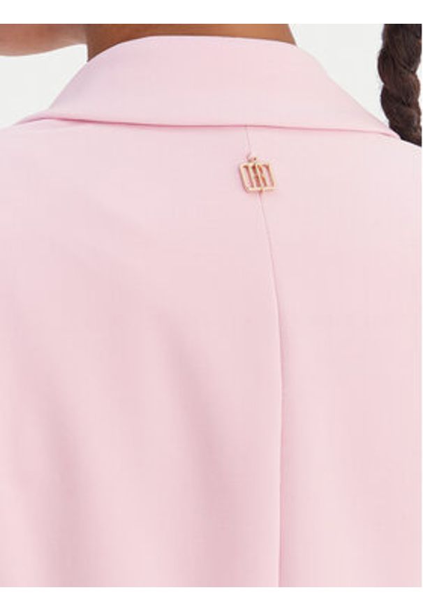 Fracomina Marynarka FR26SJ1001W42901 Różowy Regular Fit. Kolor: różowy. Materiał: syntetyk