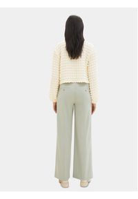 Tom Tailor Spodnie materiałowe 1040686 Zielony Wide Leg. Kolor: zielony. Materiał: wiskoza