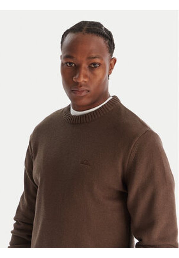 Quiksilver Sweter Salt Water EQYSW03326 Brązowy Regular Fit. Kolor: brązowy. Materiał: syntetyk