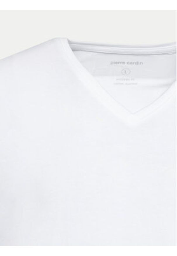 Pierre Cardin Komplet t-shirtów 29991.000.9000 Biały Modern Fit. Kolor: biały. Materiał: bawełna
