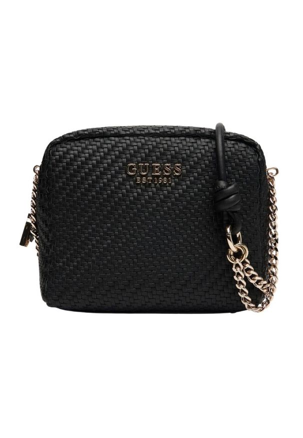 Guess - GUESS Czarna damska torebka Mirema. Kolor: czarny. Materiał: skórzane
