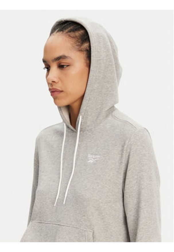 Reebok Bluza 100075635 207754 Szary Regular Fit. Kolor: szary. Materiał: bawełna