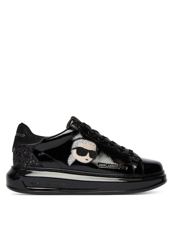 Karl Lagerfeld - KARL LAGERFELD Sneakersy Kapri KL62571E Czarny. Kolor: czarny. Materiał: skóra