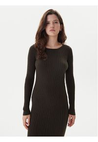 only - ONLY Sukienka dzianinowa Asta 15373788 Brązowy Regular Fit. Kolor: brązowy. Materiał: syntetyk #2