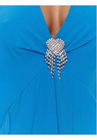 ViCOLO Sukienka wieczorowa TE0030 Błękitny Regular Fit. Kolor: niebieski. Materiał: syntetyk. Styl: wizytowy #5
