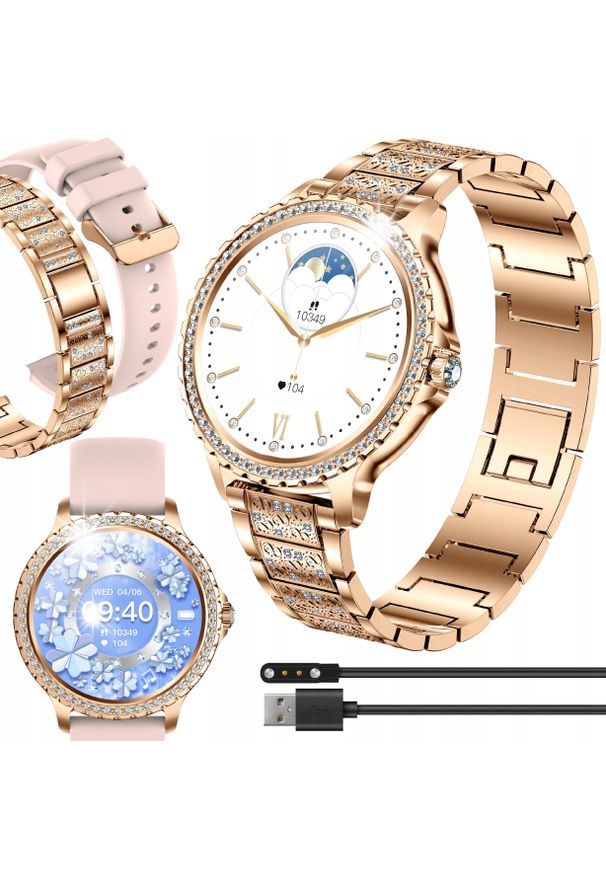 Smartwatch JG Smart SMARTWATCH ZEGAREK DAMSKI POLSKIE MENU ROZMOWY SMART WATCH DLA KOBIETY PL. Rodzaj zegarka: smartwatch