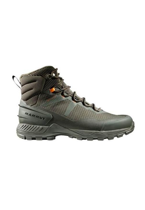 Buty trekkingowe męskie Mammut Blackfin Iii Mid Dt. Wysokość cholewki: za kostkę. Kolor: zielony. Materiał: materiał, syntetyk. Szerokość cholewki: normalna