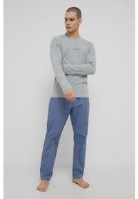 Calvin Klein Underwear piżama męska wzorzysta. Kolor: niebieski