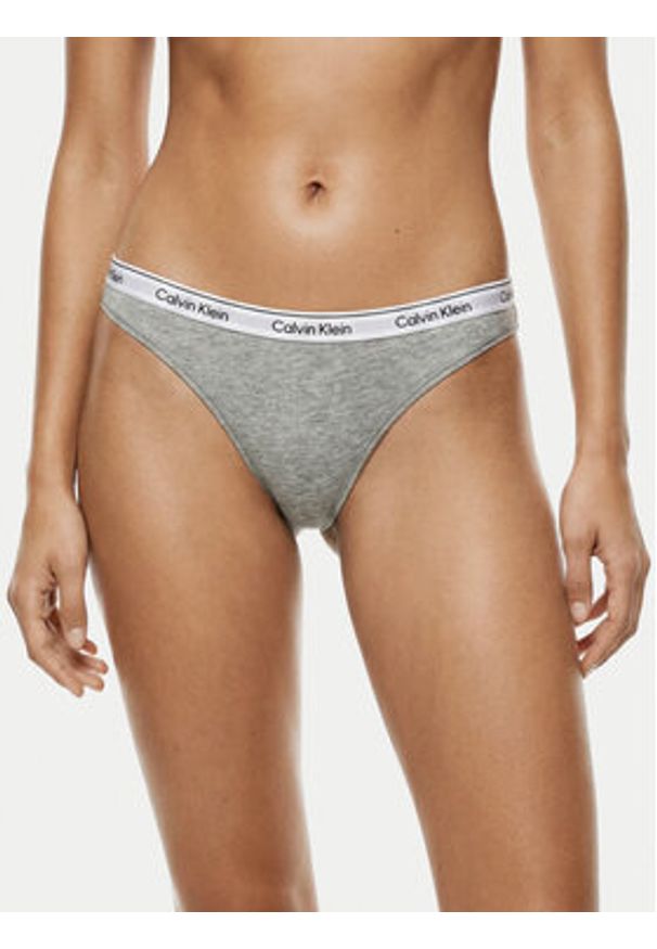 Calvin Klein Underwear Komplet stringów LV00QD5209 Kolorowy. Materiał: bawełna. Wzór: kolorowy