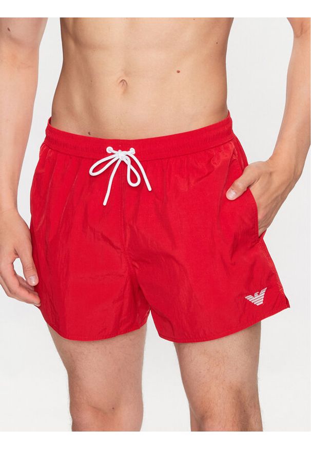 Emporio Armani Underwear Szorty kąpielowe 211756 3R422 00173 Czerwony Regular Fit. Kolor: czerwony. Materiał: syntetyk