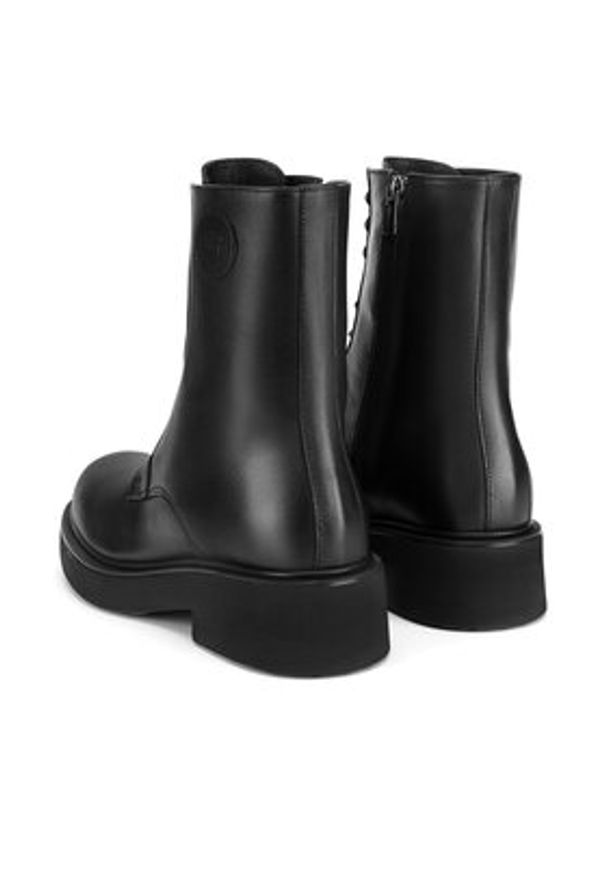 Gino Rossi - GINO ROSSI Trzewiki RIDER-24606PE Czarny. Kolor: czarny. Materiał: skóra