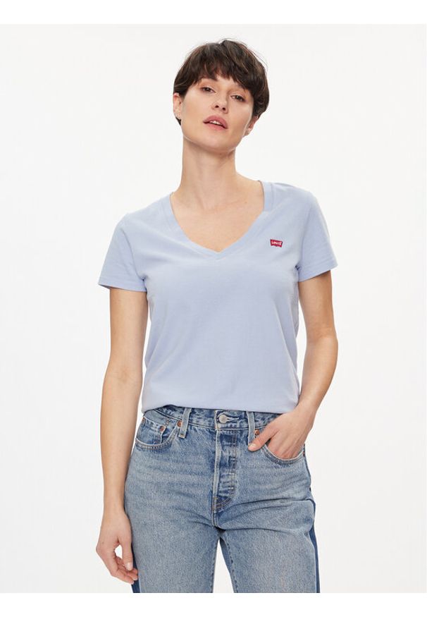 Levi's® T-Shirt Perfect 85341-0067 Niebieski Regular Fit. Kolor: niebieski. Materiał: bawełna