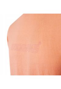 Bawełniana, Męska Koszulka (T-Shirt) - Pako Jeans - Brzoskwiniowa. Okazja: na co dzień. Kolor: pomarańczowy. Materiał: poliester, bawełna. Wzór: nadruk. Styl: casual #5