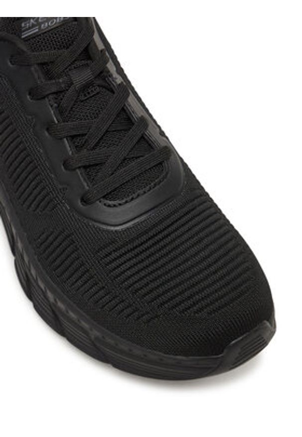 skechers - Skechers Sneakersy Bobs B Flex Hi-Flying Hi 117385/BBK Czarny. Kolor: czarny. Materiał: materiał