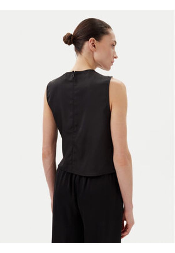 Eleh Bluzka ESS250183 Czarny Regular Fit. Kolor: czarny. Materiał: syntetyk