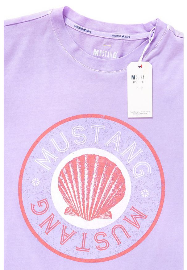 Mustang - MUSTANG T SHIRT DAMSKI Alina C Print 1009475 8076. Wzór: nadruk
