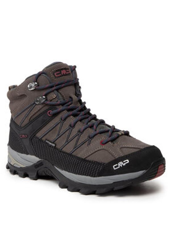 CMP Trekkingi Rigel Mid Trekking Shoe Wp 3Q12947 Szary. Kolor: szary. Materiał: zamsz, skóra. Sport: turystyka piesza