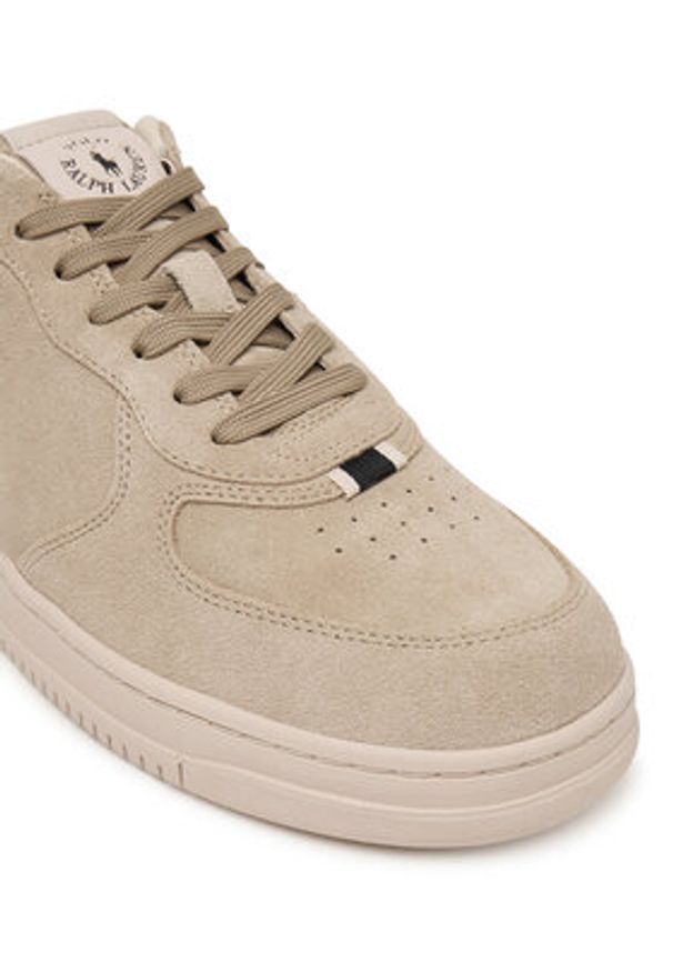 Polo Ralph Lauren Sneakersy 809P13085003 Beżowy. Kolor: beżowy. Materiał: skóra, zamsz