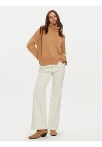 Liu Jo Golf WF4434 MS009 Brązowy Regular Fit. Typ kołnierza: golf. Kolor: brązowy. Materiał: wełna #2