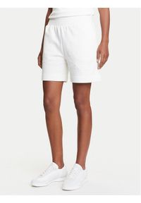 Emporio Armani Szorty sportowe EW000778 AF12186 U1131 Biały Loose Fit. Kolor: biały. Materiał: bawełna