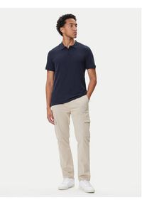 Mustang Polo Pierre 1016880 Granatowy Slim Fit. Typ kołnierza: polo. Kolor: niebieski. Materiał: bawełna #3
