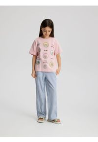 Reserved - T-shirt Pusheen - pastelowy róż. Kolor: różowy. Materiał: bawełna #1