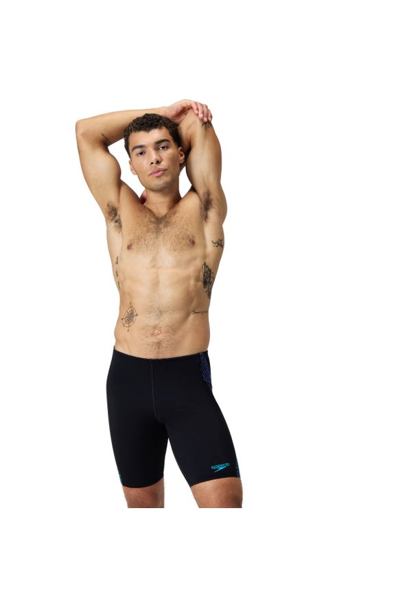 Kąpielówki męskie spodenki kąpielowe Speedo Tech Panel. Kolor: czarny, niebieski, wielokolorowy