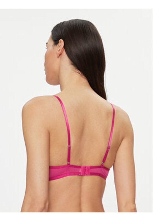 Hunkemöller Biustonosz z fiszbiną Isabelle Sparkle Up 203589 Różowy. Kolor: różowy. Materiał: syntetyk