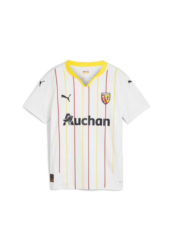 Puma - Młodzieżowa koszulka RC Lens 24/25 PUMA White Pelé Yellow. Kolor: żółty, biały, wielokolorowy