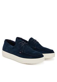 TOMMY HILFIGER - Tommy Hilfiger Półbuty Casual Suede Stitch Toe Hybrid FM0FM05707 Granatowy. Okazja: na co dzień. Kolor: niebieski. Materiał: skóra, zamsz. Styl: casual #3