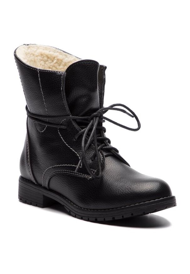 Clara Barson Trzewiki WYL1623-1 Czarny. Kolor: czarny. Materiał: skóra